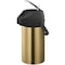 Service Ideas Airpot with Lever Lid, 3L Stainless Steel Lined, Vintage Gold CTAL30BLVG - alternate 1